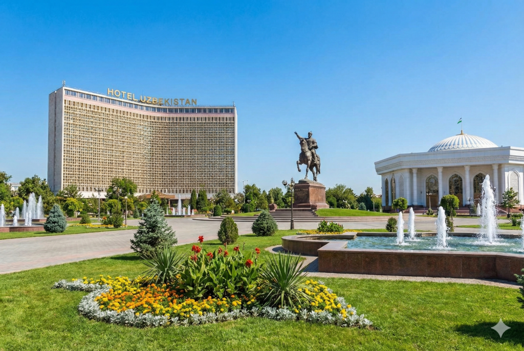 (イメージ:タシケントの近代的な街並み)