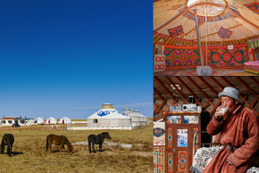 モンゴル　遊牧民族