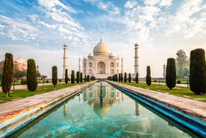 Taj Majal at Sunrise in Agra India
