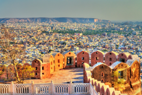 View of Jaipur from Nahargarh Fort - Rajasthan