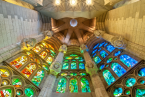 Sagrada Familia of Barcelona in Spain