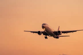 airplan sunset