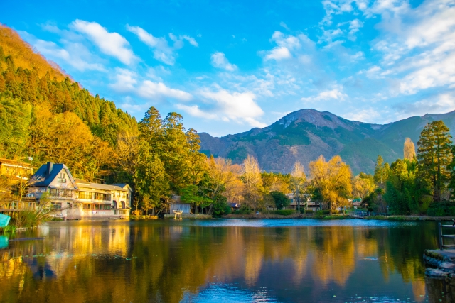 大分県 早朝の金鱗湖