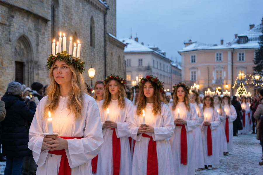 スウェーデンの聖ルチア祭