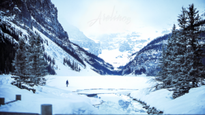 レイクルイーズの雪景色