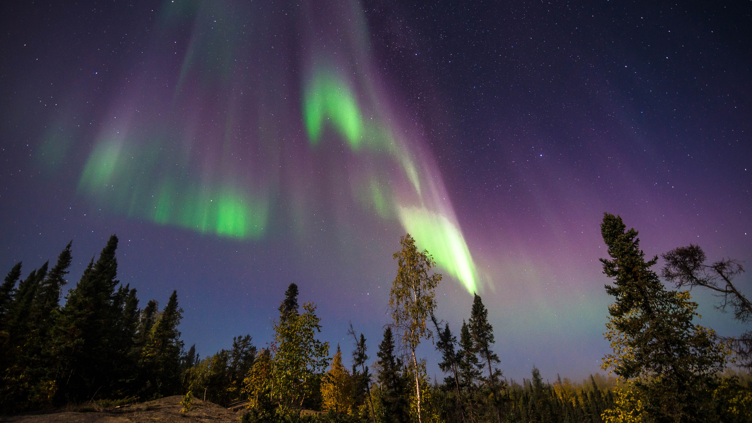 イエローナイフ オーロラ
