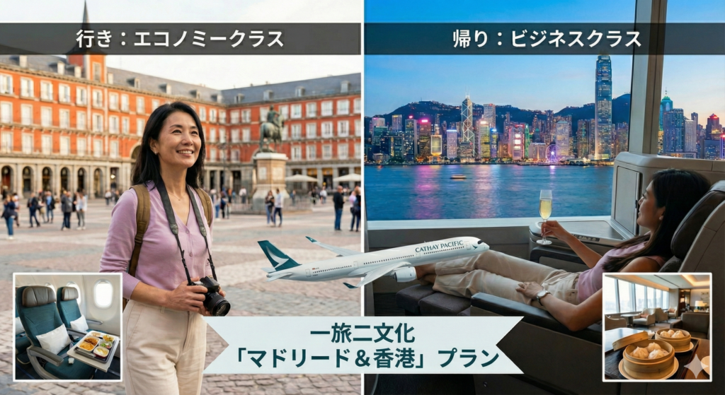 マドリード　香港　一旅二文化