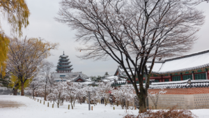 ソウル　韓国　冬