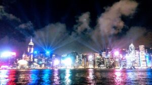 香港の百万ドルの夜景