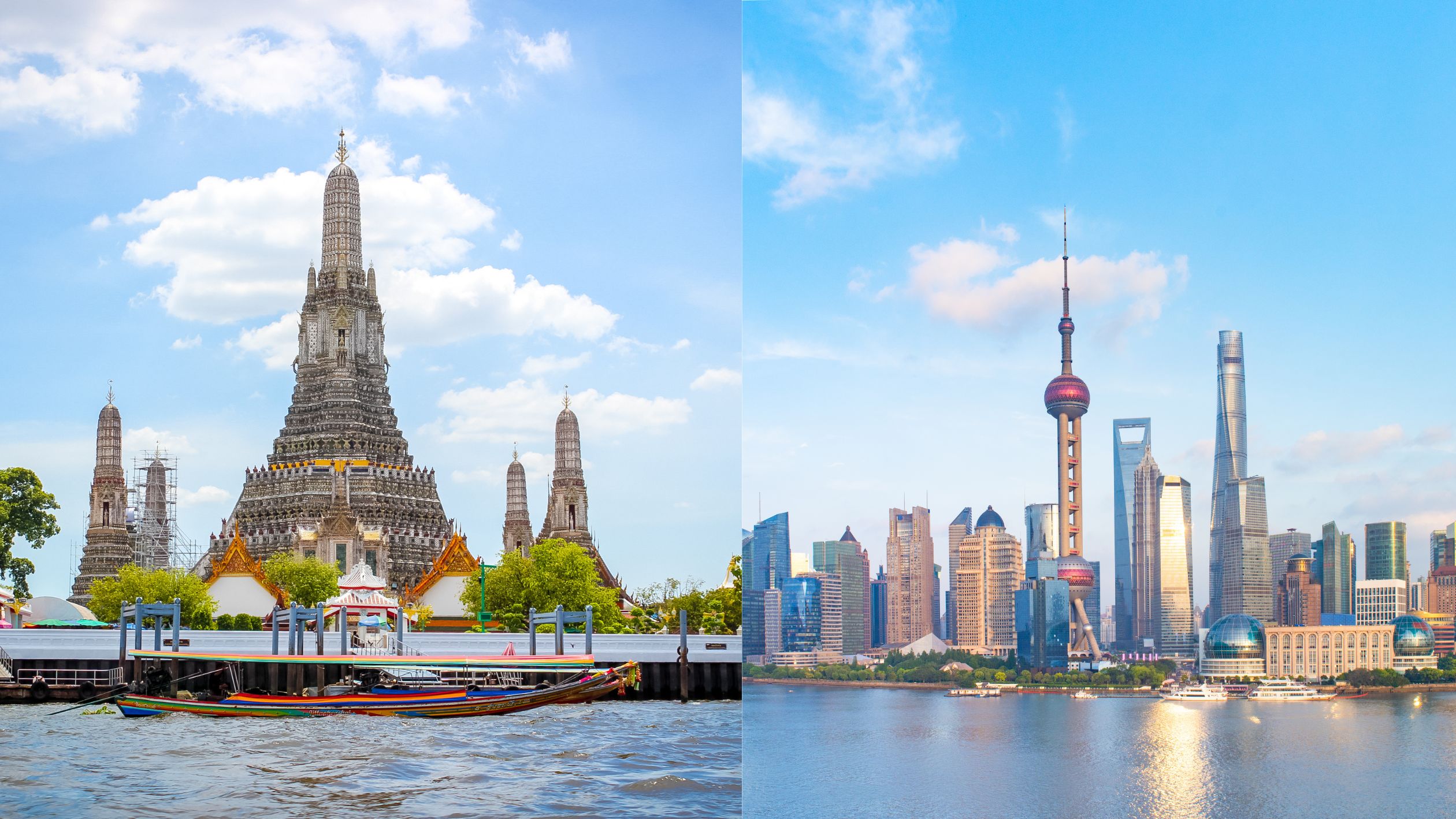 ワット・アルン、上海市内