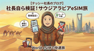 テッシー社長のサウジアラビアeSIM体験