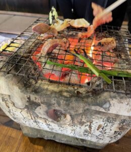 地鶏の炭火焼 湯布院