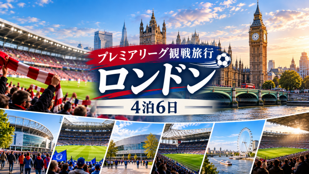 プレミアリーグ　ロンドン４泊６日