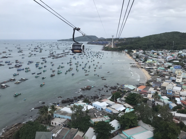 フーコック島 ケーブルカーからの眺め