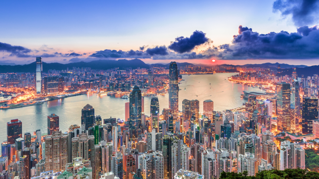 香港　夕暮れ