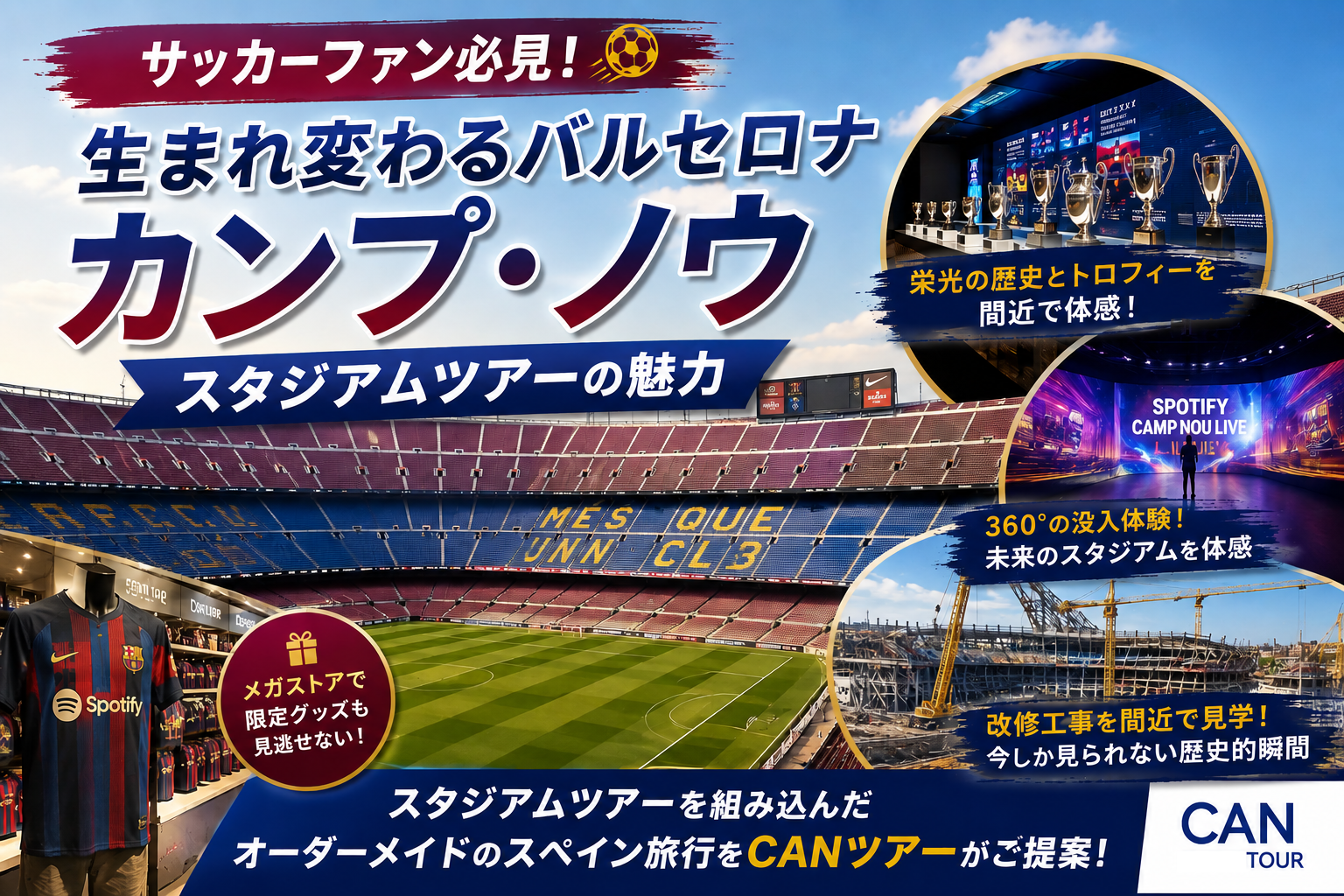 カンプノウスタジアムツアー画像