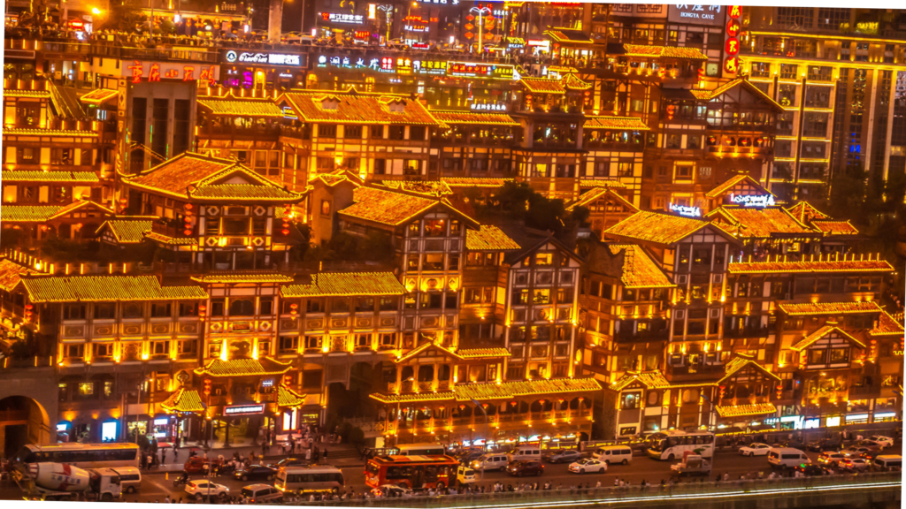 中国　重慶　洪崖洞