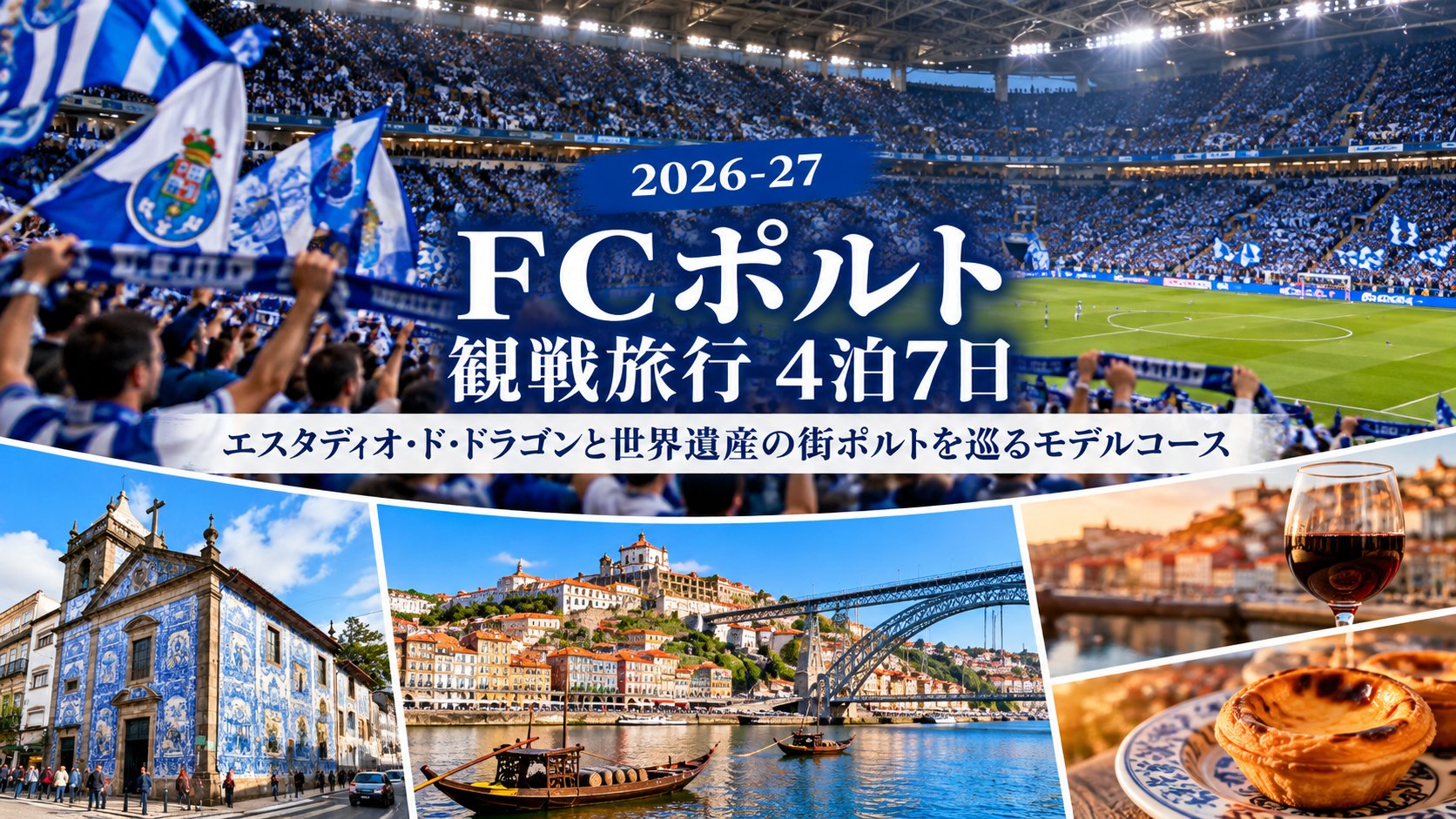 FCポルト観戦とポルト巡り